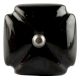 Solid Black Square Ceramic Wine Stopper